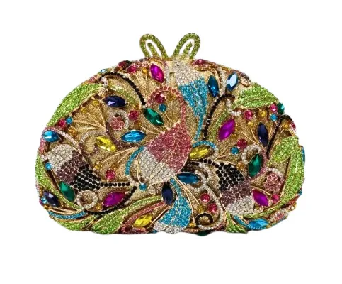 Clutch Flor Cristais Radiant