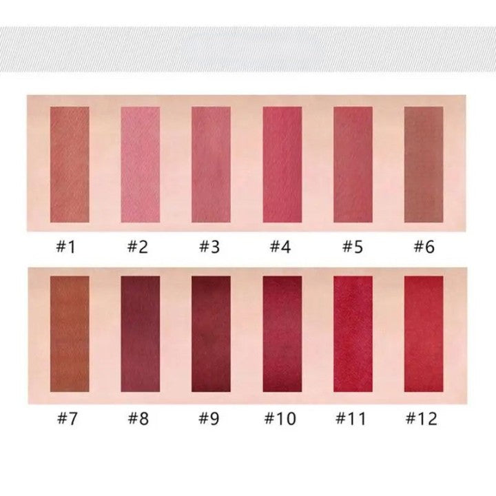 Batom Langmanni 12pcs Sexy Matte - Longa Duração