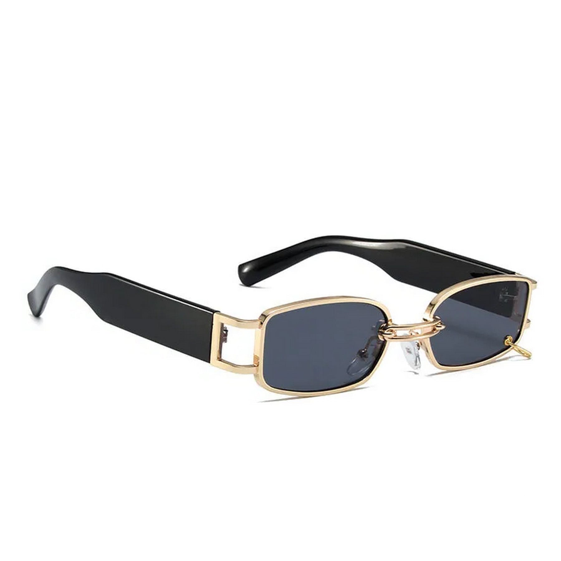 Óculos de Sol Retangular Luxo estilo Vogue