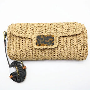 Novo 2020 Pillow Straw Mulheres Ombro Crochet Messenger Bags