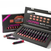 Batom Langmanni 12pcs Sexy Matte - Longa Duração