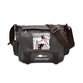 One Piece Impresso Canvas Messenger Bag, Mochila Casual Cartoon Wukong Chinchilla, Bolsa de Ombro de Viagem Resistente ao Desgaste, Hokage, Novo