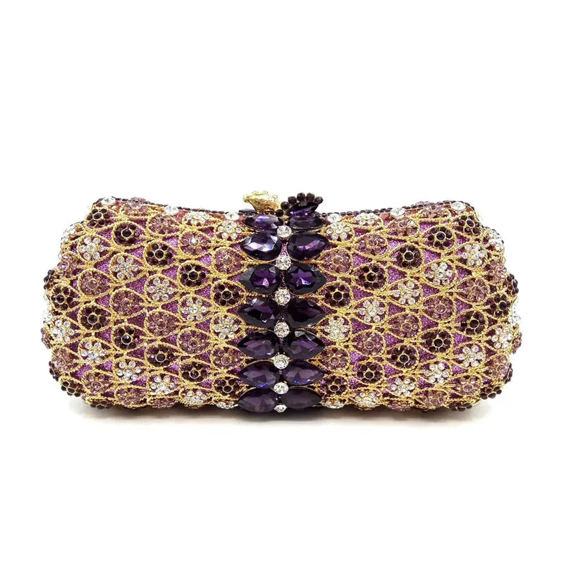 Clutch Crystal Diamantes Cadena