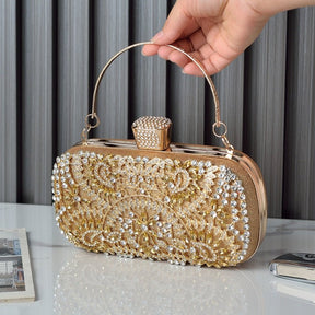 Bolsa Clutch Liag Festa Pedra Brilhante Strass - FANICH