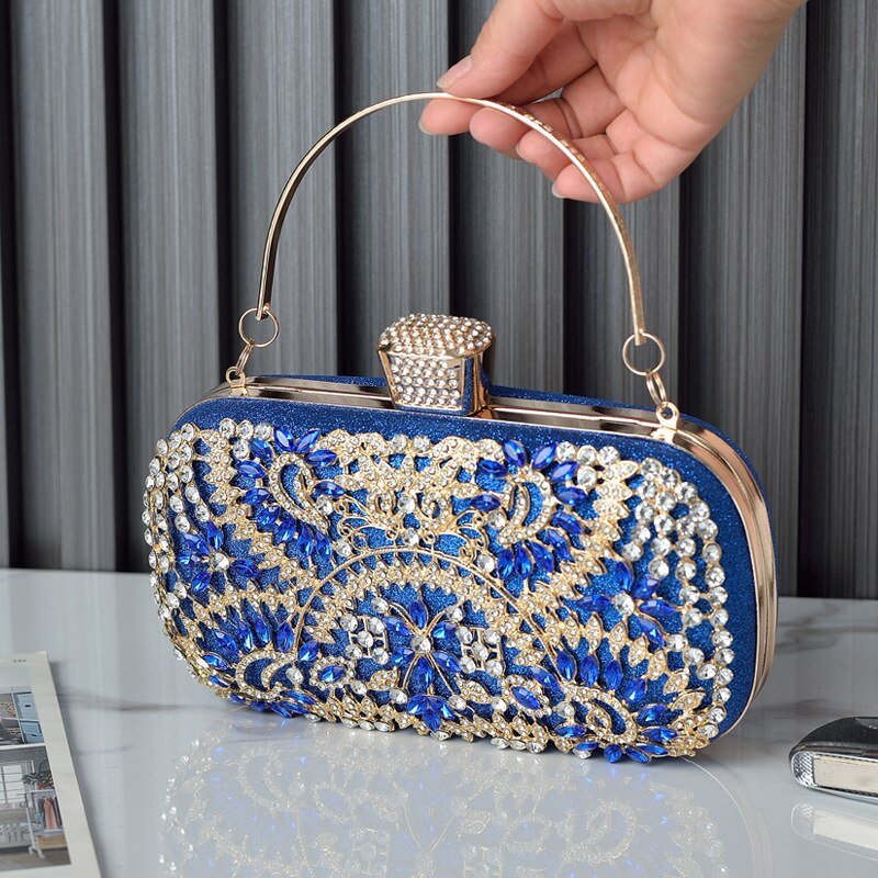 Bolsa Clutch Liag Festa Pedra Brilhante Strass - FANICH