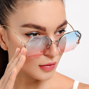 Óculos de Sol Feminino Gradient Chic - FANICH